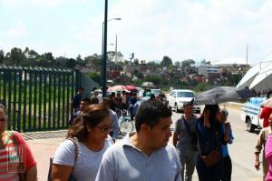 Segundo día de pago a maestros, CNTE se manifiesta