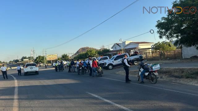 El agrupamiento de Seguridad Vial Estatal, acudió a reforzar el operativo “Relámpago”, en Apatzingán