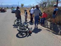 Camioneta embiste a joven motociclista en la Morelia-Chiquimitío 