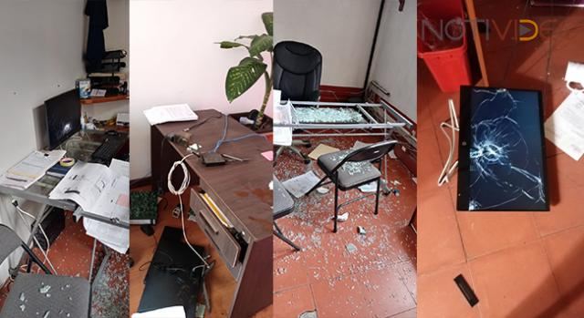 Personas armadas de la comunidad indígena de Nurio violentan oficinas  de la alcaldía de Paracho