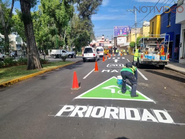 Pide Gobierno de Morelia tomar precauciones por balizamiento en el Boulevard García de León 