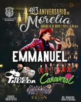 Emmanuel, encabeza concierto por Aniversario de Morelia
