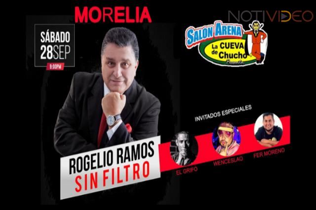 Rogelio Ramos ‘‘El master de la comedia’’ se presenta en Morelia. 
