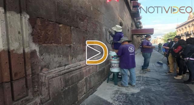 Más de 20 MP cuesta limpieza de Centro Histórico por graffittis
