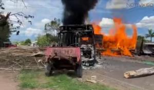 Reportan bloqueos carreteros y enfrentamientos en El Aguaje 
