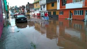 Intensas lluvias provocan inundaciones en Morelia