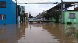 Intensas lluvias provocan inundaciones en Morelia