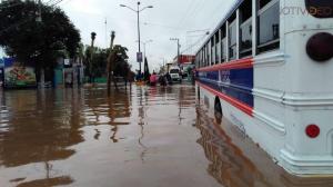 Intensas lluvias provocan inundaciones en Morelia