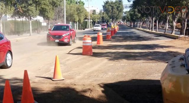 Por obra municipal, cerrarán carriles centrales de Calzada la Huerta