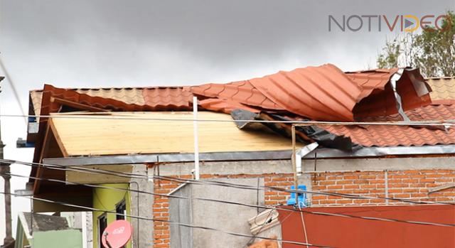 Viento deja afectaciones a 38 familias en Paracho