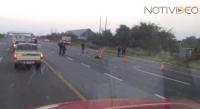 Un hombre muere al ser arrollado sobre la carretera Cuatro Caminos - Apatzingán 