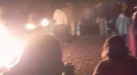 Comuneros de Santiago Azajo bloquean la carretera Morelia - Zacapu 