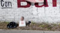 Abandonan cabeza humana con una narcomanta firmada, en Zamora