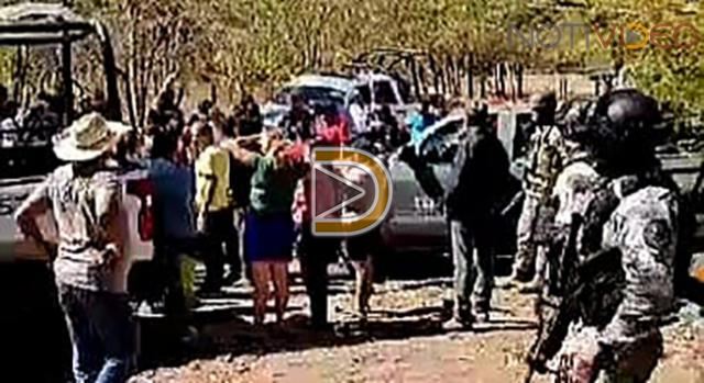 Tensión en Churumuco, pobladores se manifiestan en la BOI contra operativos en la región