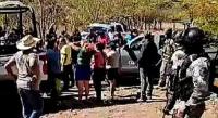 Tensión en Churumuco, pobladores se manifiestan en la BOI contra operativos en la región
