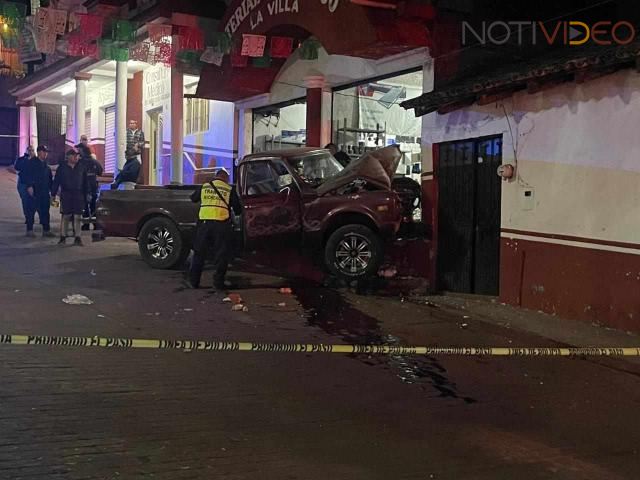 7 heridos deja aparatoso accidente en el Centro de Villa Jiménez 