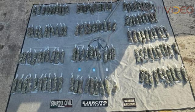 SSP y fuerzas federales detienen a dos con 132 dosis de drogas en Apatzingán