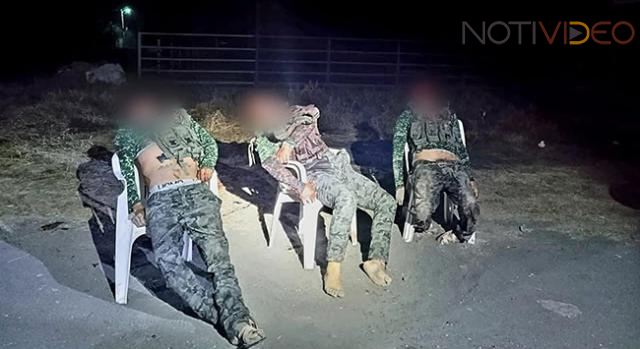 Ejecutan a Tres hombres y dejan sus cadáveres sentados en sillas 