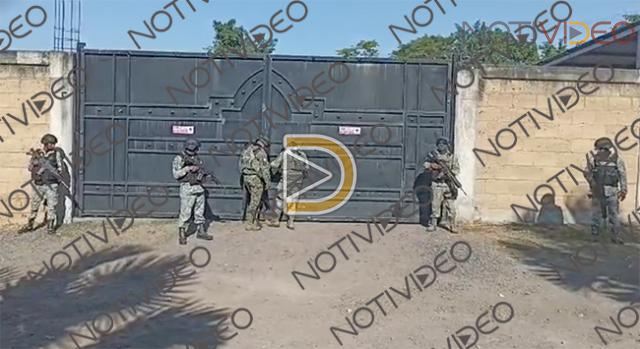 Ejército Asegura Almacén de Explosivos en Apatzingán 