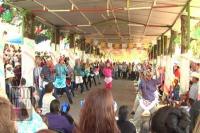 Migrantes piden favores al Señor de la Barranquita en Michoacán