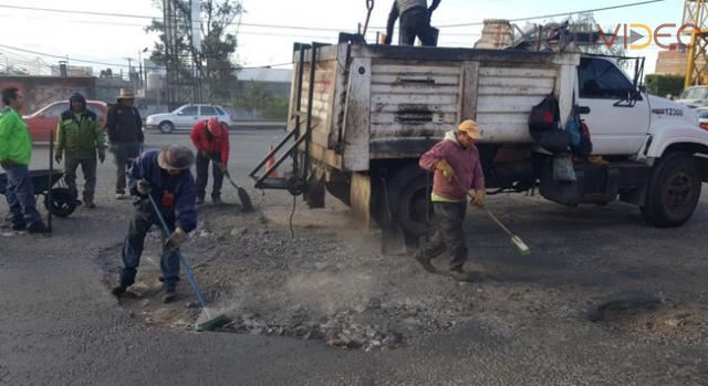Ayuntamiento de Morelia continúa con acciones de bacheo