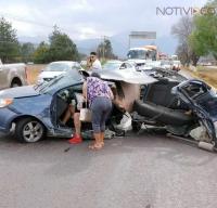 Se registra accidente automovilístico en la Morelia-Pátzcuaro 