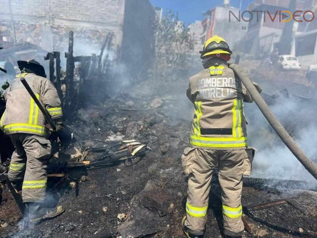 Arde domicilio en Ciudad Jardín, Morelia 