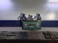 Tras enfrentamiento, 7 fusiles, equipo táctico, municiones y un artefacto explosivo asegurados: SSP