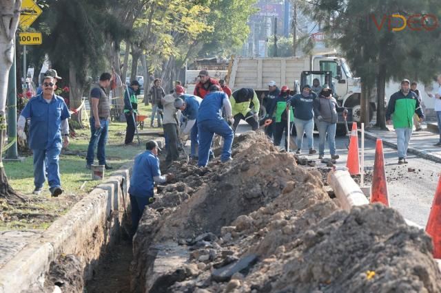 Gobierno de Alfonso Martínez mejora colector pluvial de avenida Camelinas