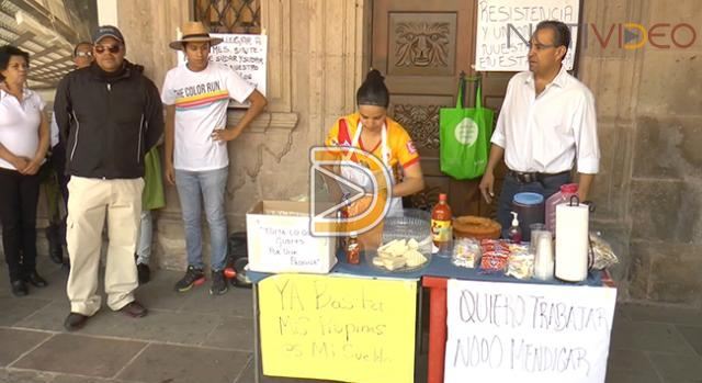 Ex empleados de hotel moreliano ofertan productos para sobrevivir