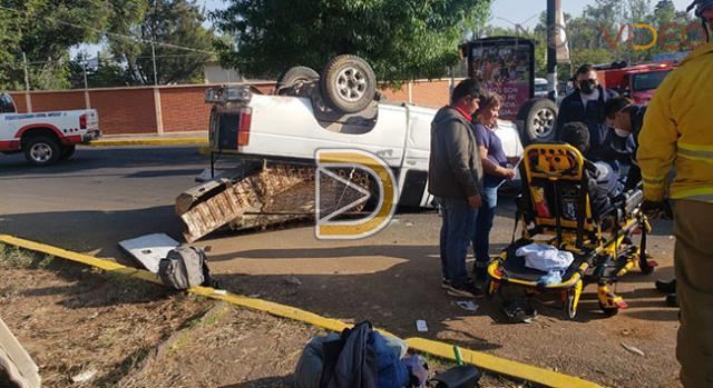 Dos lesionados en un aparatoso choque esta mañana