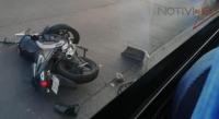 Motociclista es atropellado en la avenida Madero