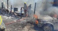 Cuatro casas de madera quedan reducidas a cenizas en un asentamiento irregular
