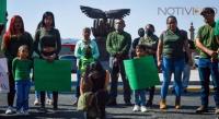Civiles se manifiestan en apoyo a militares detenidos en Tamaulipas