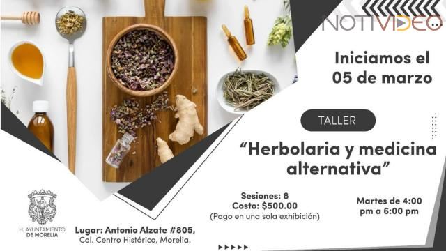 En puerta taller de Herbolaria y Medicina Preventiva en IMMUJERIS