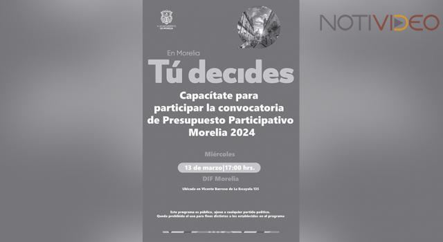 IMPLAN invita a la última semana de capacitación para proyecto ciudadano 