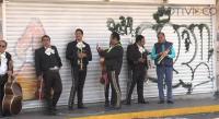 Mariachis se manifiestan para exigir apoyos por contingencia