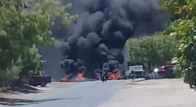 Bloqueos carreteros y quema de unidades causó un operativo militar en la región