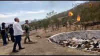 Ejército Mexicano incineran diverso narcótico en Michoacán