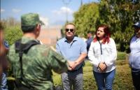 Guardia Civil y Ejército Mexicano definen acciones de proximidad social, en Morelia