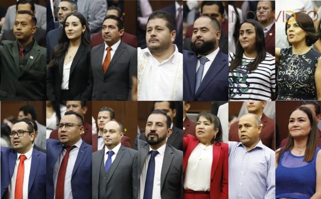 Ante el Pleno de la 75 Legislatura, rinden protesta 14 alcaldes provisionales