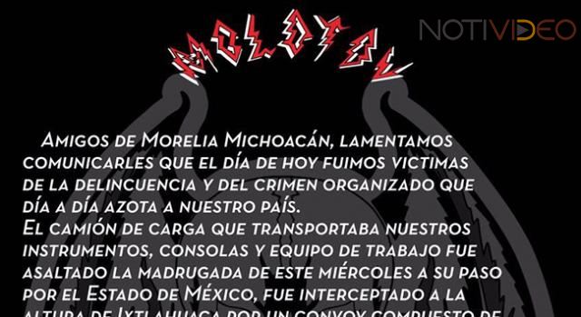 Reprogramado, el concierto de Molotov en el Teatro del Pueblo