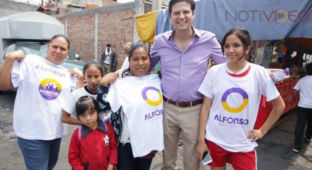 Las buenas acciones por Morelia deben continuar, señalan vecinos a Alfonso Martínez
