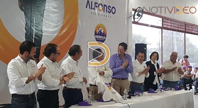 Se suma líder del STASPE Antonio Ferreyra y agremiados a Alfonso Martínez