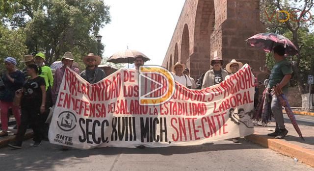 CNTE en Michoacán anuncia toma de casetas y paro de labores