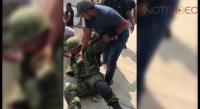 Militares fueron retenidos por civiles armados en Zicuirán