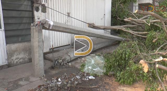Tromba afecta a Morelia