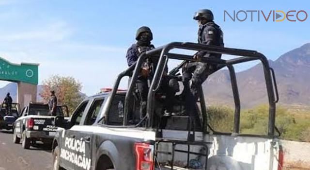 Se registra un enfrentamiento entre presuntos delincuentes y la Policía Michoacán