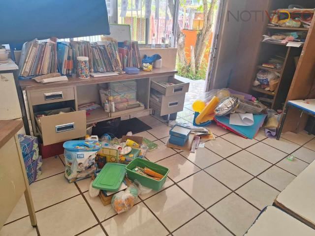 Delincuentes roban pertenencias de un kinder al poniente de Morelia 