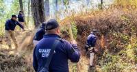 Helicóptero con helibalde y brigadistas de la SSP coadyuvaron a sofocar incendios Helicóptero con helibalde y brigadistas de la SSP coadyuvaron a sofocar incendios